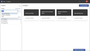 ui of aline, projects