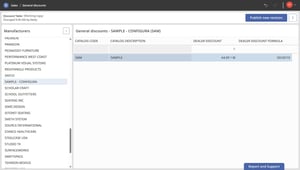 ui of aline, discount structure